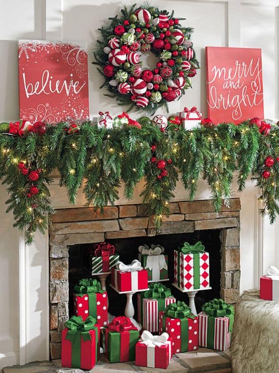 Cheerful Gift Mantel Delight