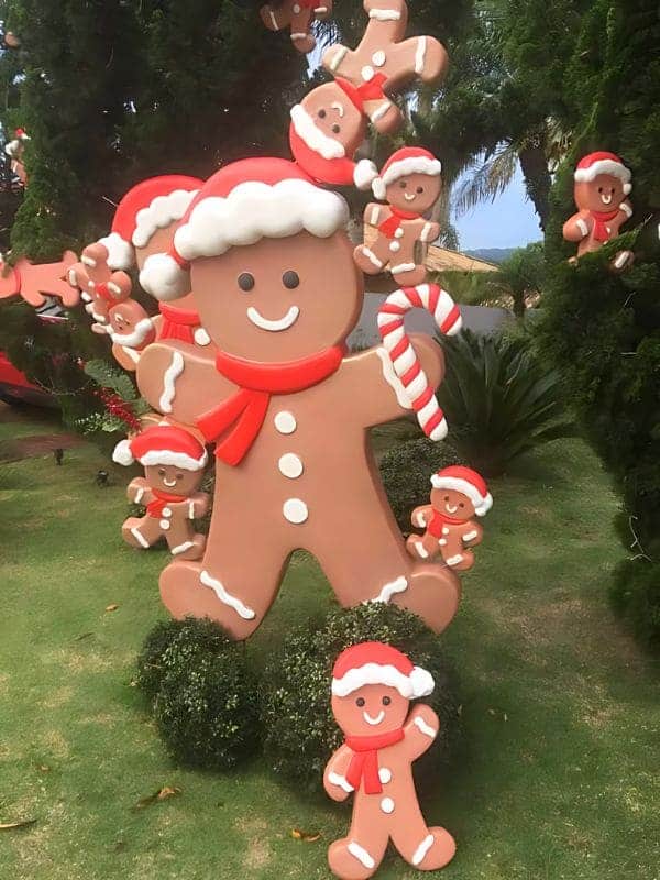 Gingerbread Candy Cane Lawn Display