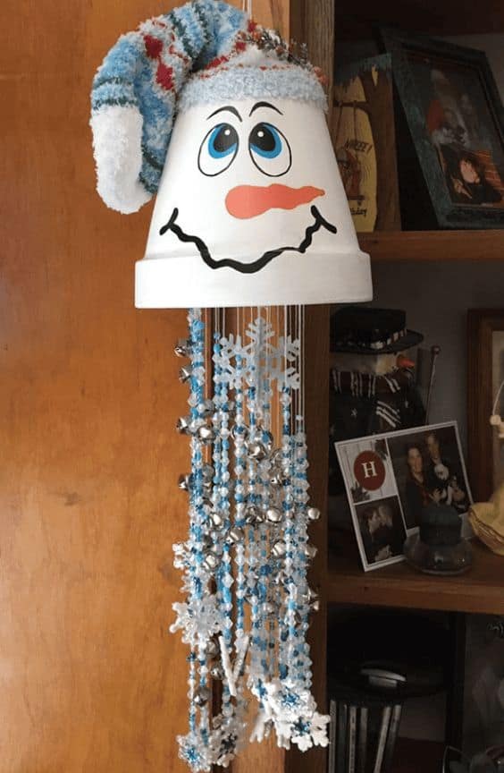 Charming Snowman Windchime Craft