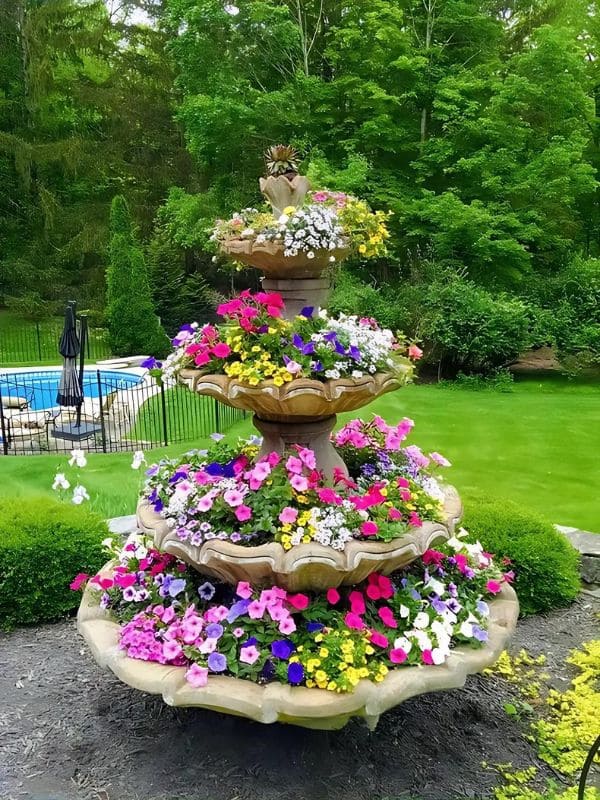 Fountain of Floral Bliss