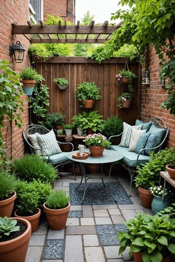 Cozy Greenery Patio Nook