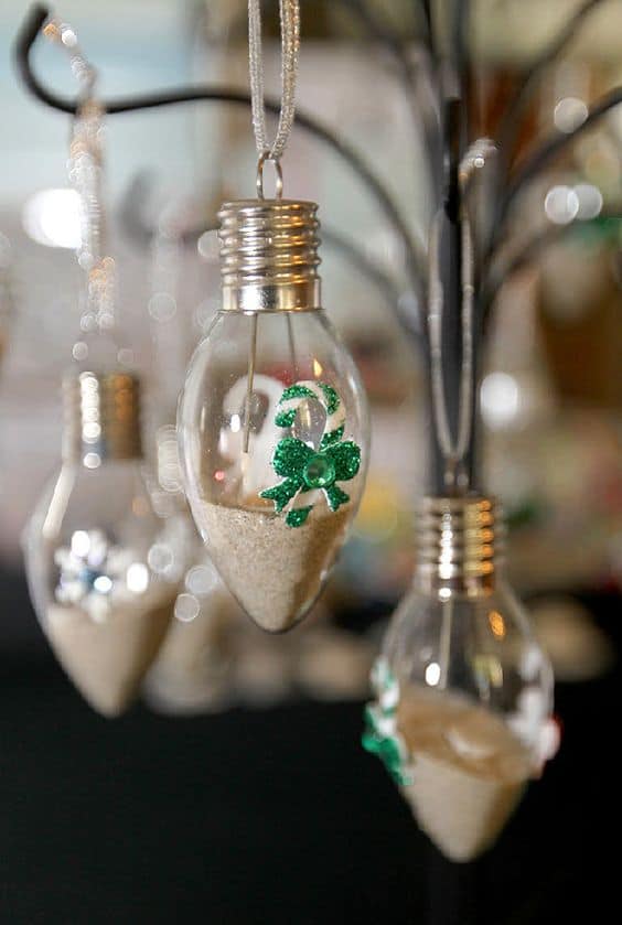 Festive Light Bulb Ornaments