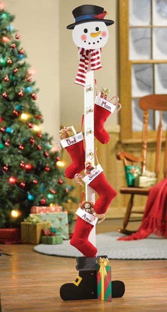 Snowman Stocking Stand