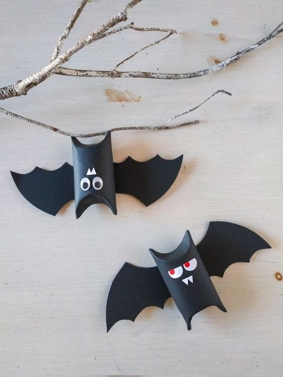 Playful Cardboard Tube Bats