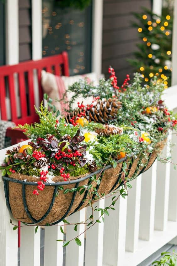 Lush Woodland Christmas Window Box