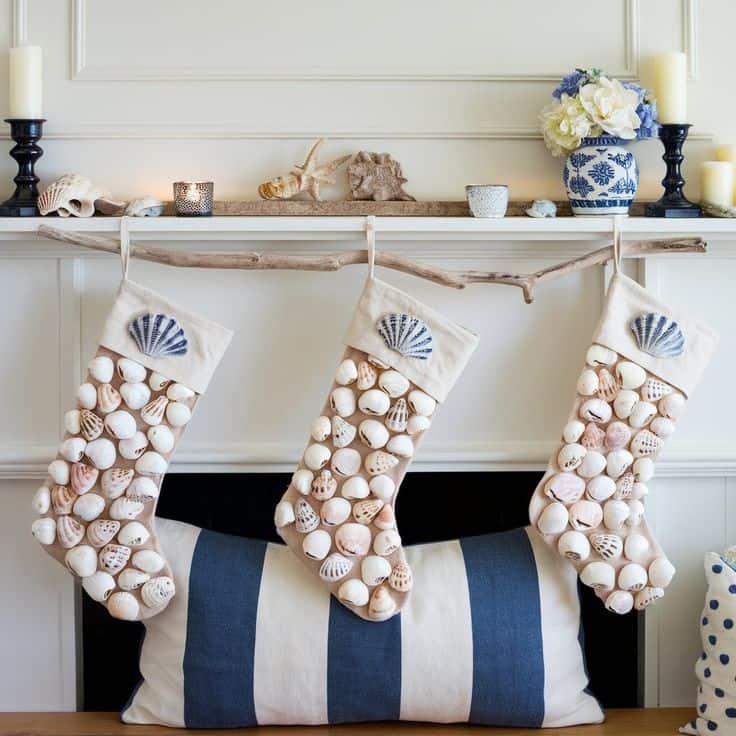 Coastal Seashell Stockings