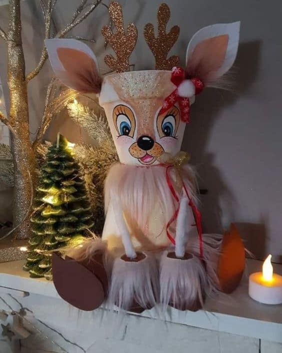 Enchanting Reindeer Pot Creation