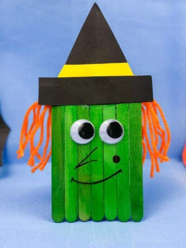 Wacky Witch Popsicle Stick Craft