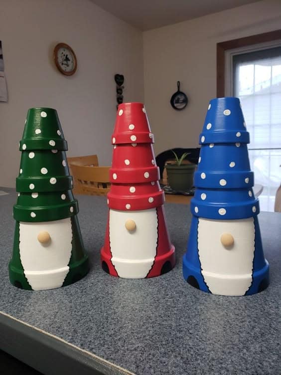 Adorable Clay Pot Gnomes