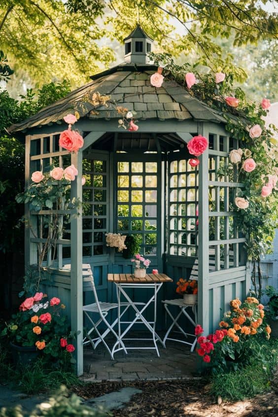 Romantic Gazebo Garden Haven