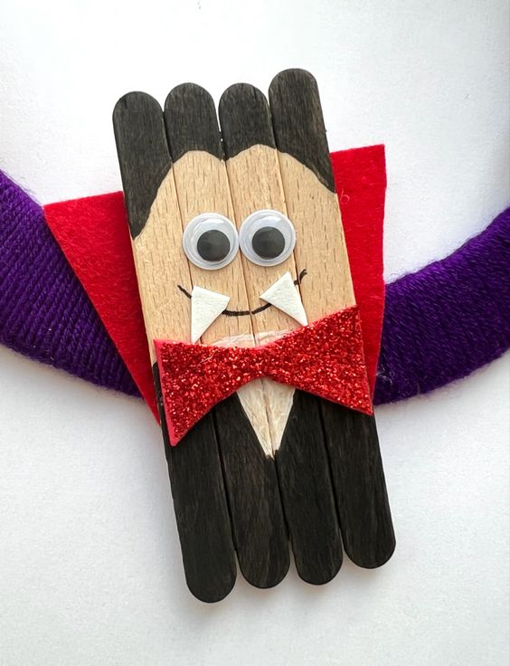 Dashing Dracula Popsicle Craft