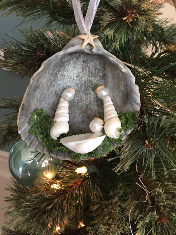 Seashell Nativity Ornament