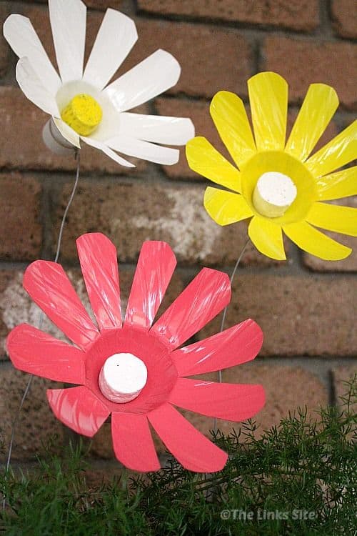 Colorful Plastic Bottle Flowers