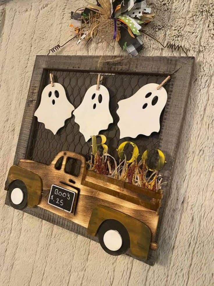 Vintage Ghost Truck Display