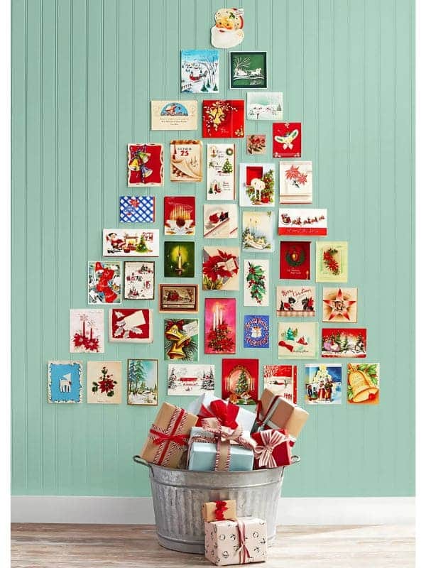 Charming Christmas Card Tree