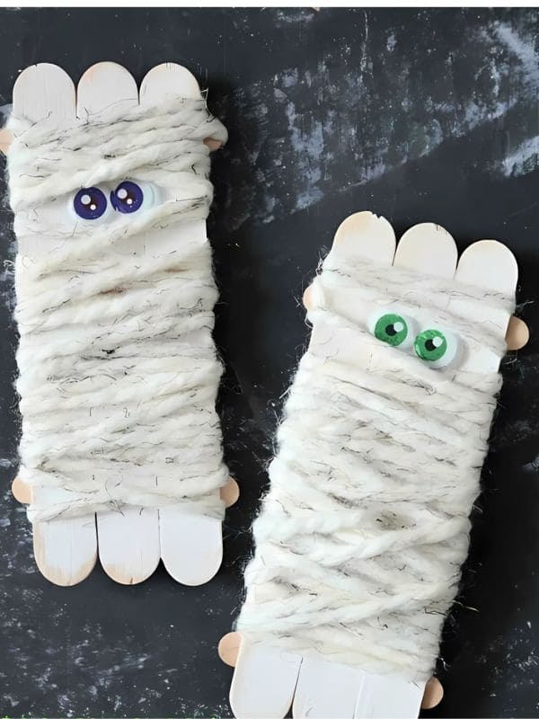 Adorable Mummy Stick Craft