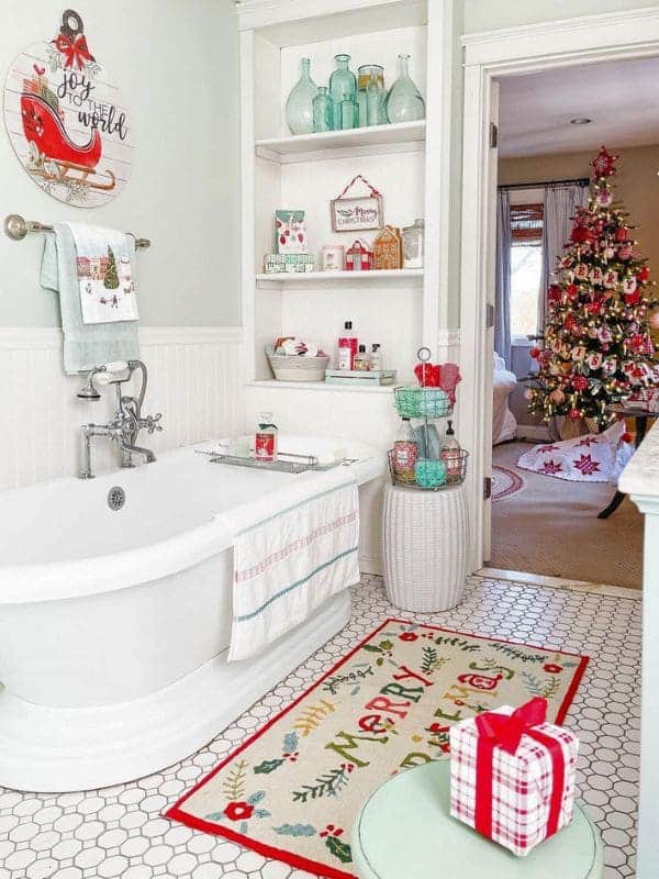 Charming Christmas Bath Oasis