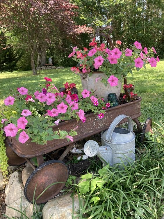 Charming Wagon Planter