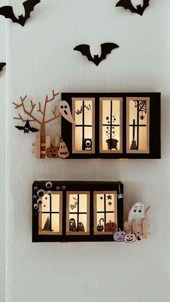 Spooky Window Scene Craft