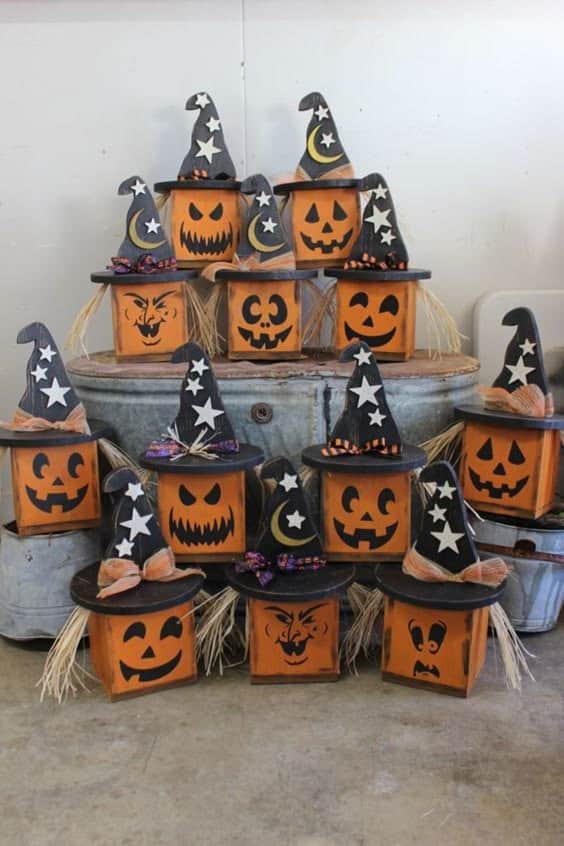 Adorable Witchy Pumpkin Stack