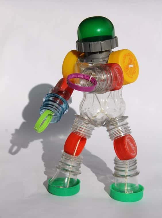 Playful Robot Recycled Craft