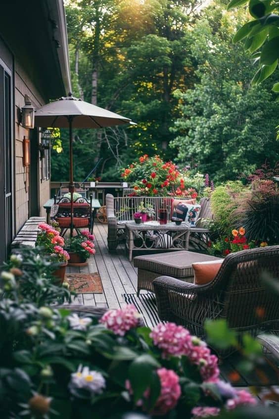 Lush Garden Deck Escape