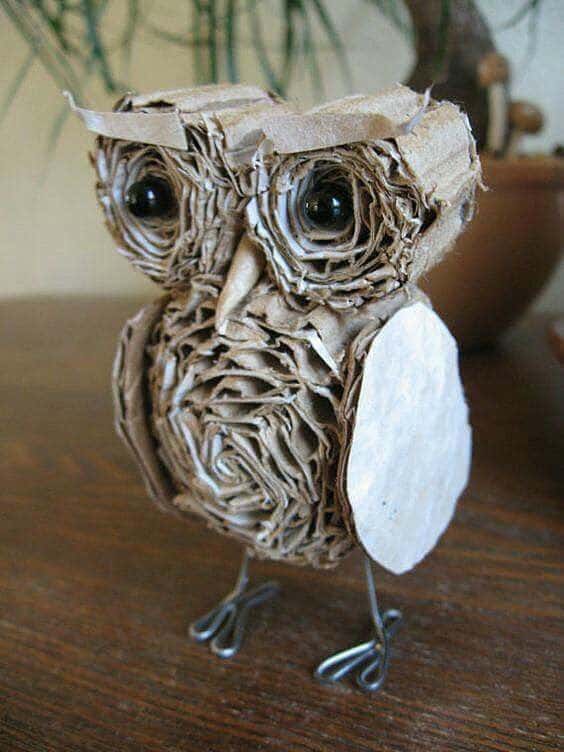 Charming Cardboard Owl Craft