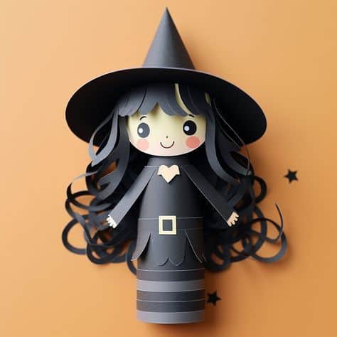 Adorable Cardboard Witch Craft