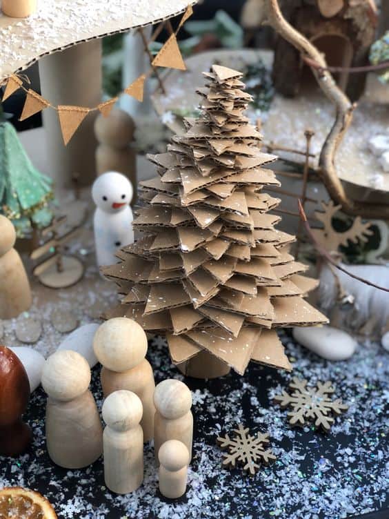 Charming Layered Cardboard Tree