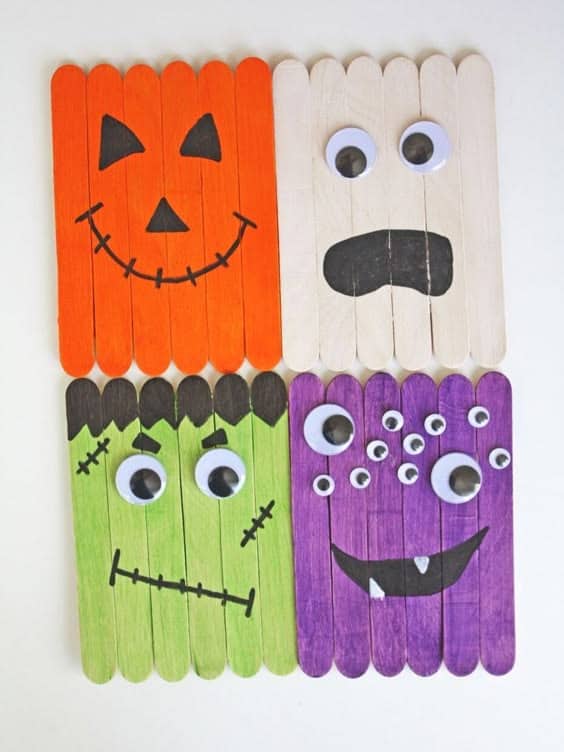 Monster Mashup Popsicle Stick Crafts