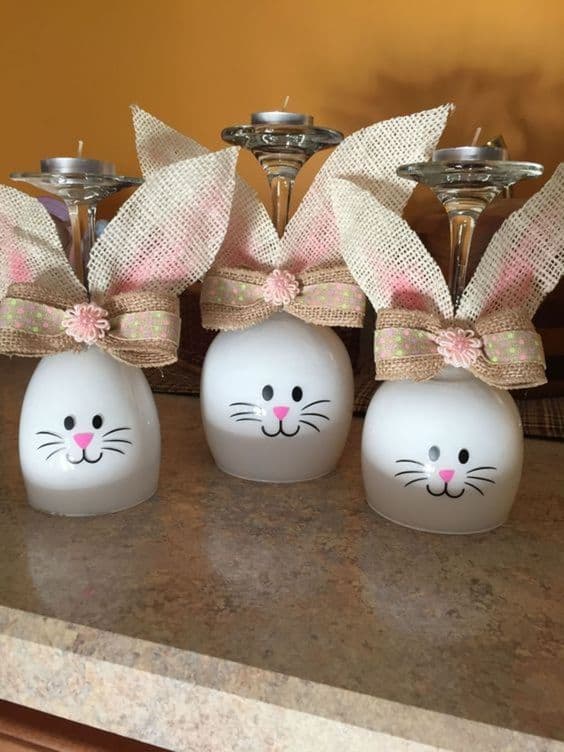 Adorable Bunny Candle Holders