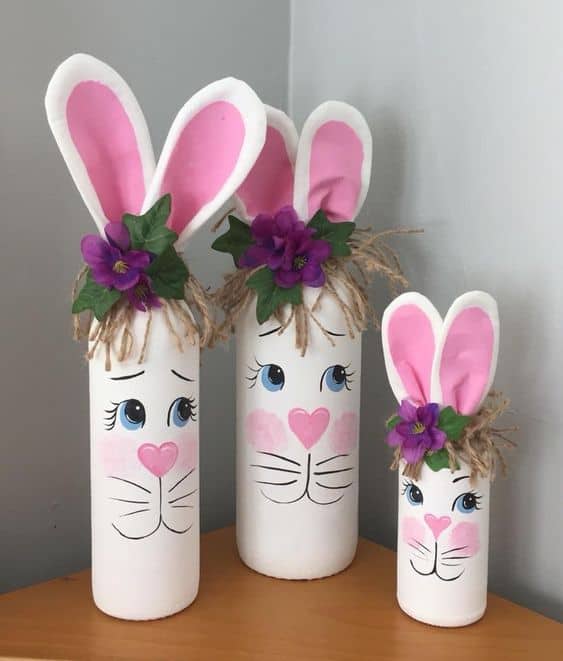 Adorable Bunny Trio Easter Display