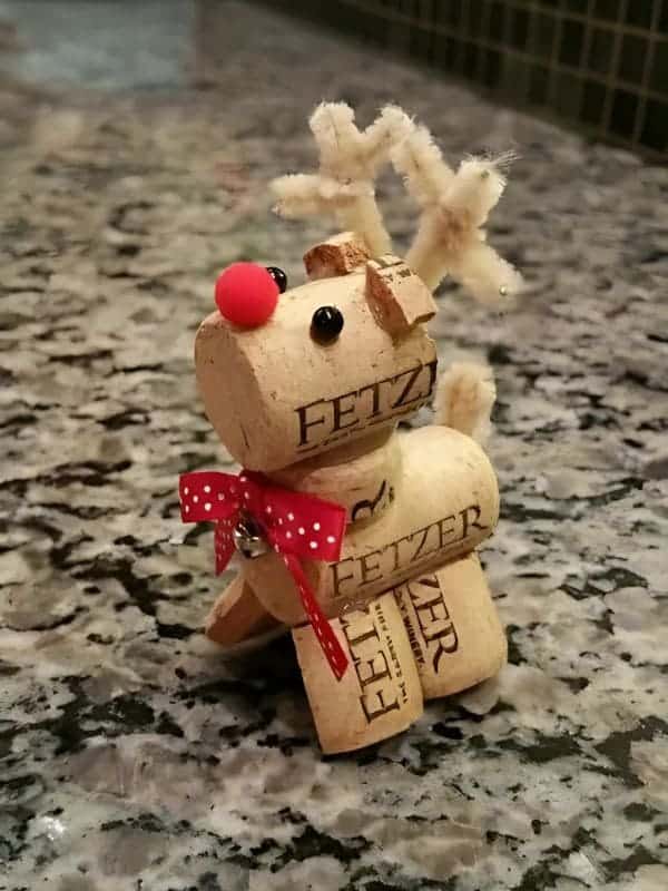 Adorable Cork Reindeer Craft