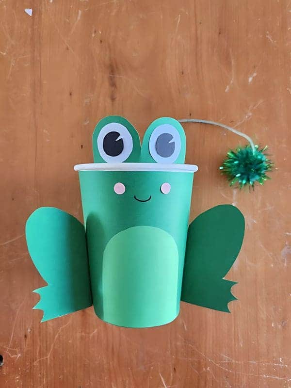 Adorable Jumping Frog Paper Cup Craft