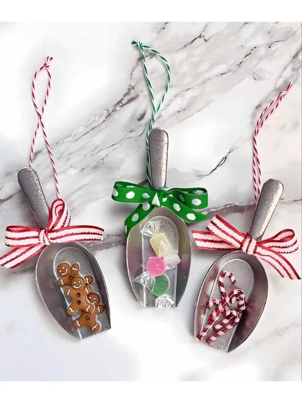 Charming Christmas Scoop Ornaments