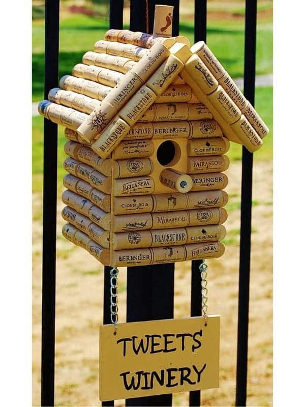 Charming Cork Birdhouse Creation