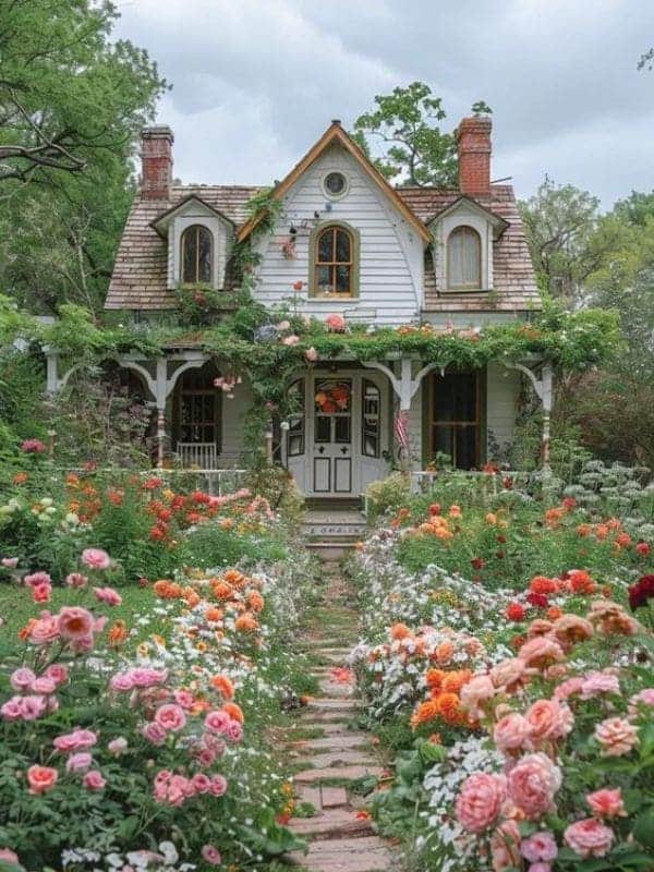 Charming Floral English Garden