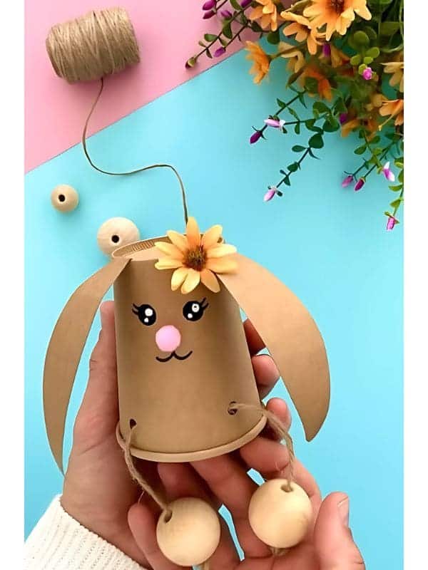 Charming Flower Bunny Paper Cup