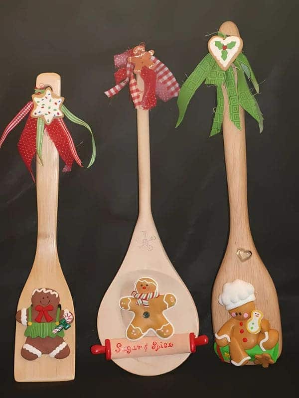 Charming Gingerbread Spoon Decorations