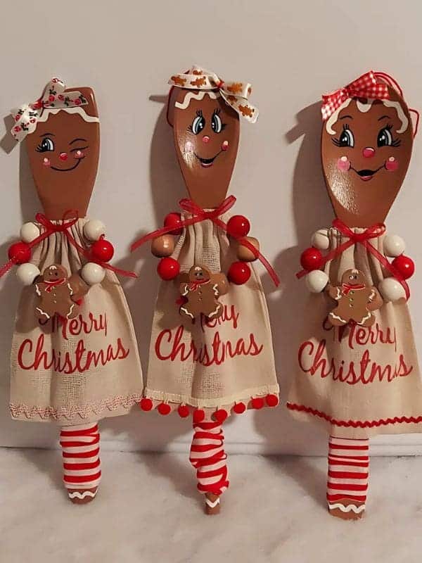 Charming Gingerbread Spoon Dolls