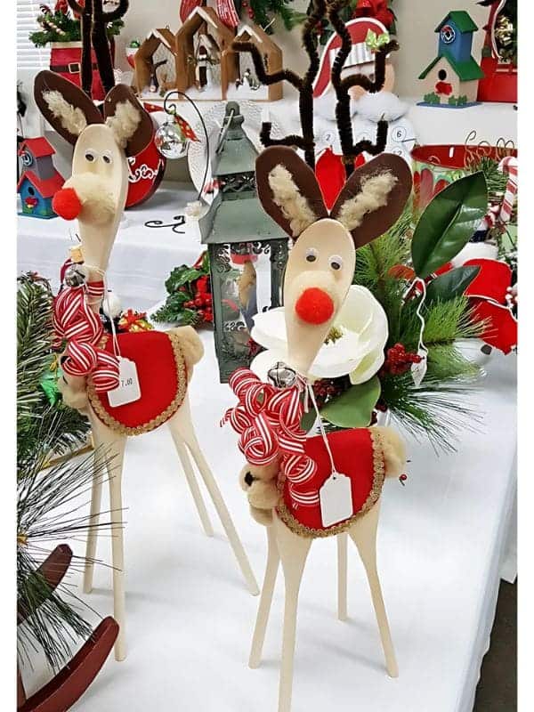 Charming Reindeer Spoon Decorations