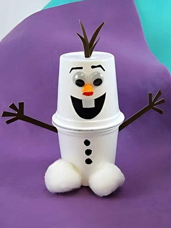 Charming Snowman Paper Cup Buddy