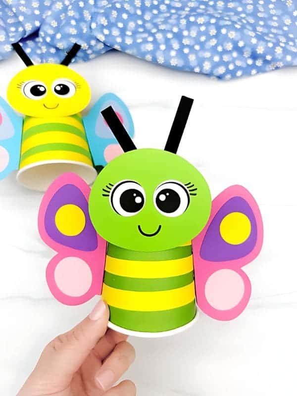 Cheerful Butterfly Paper Cup Pal