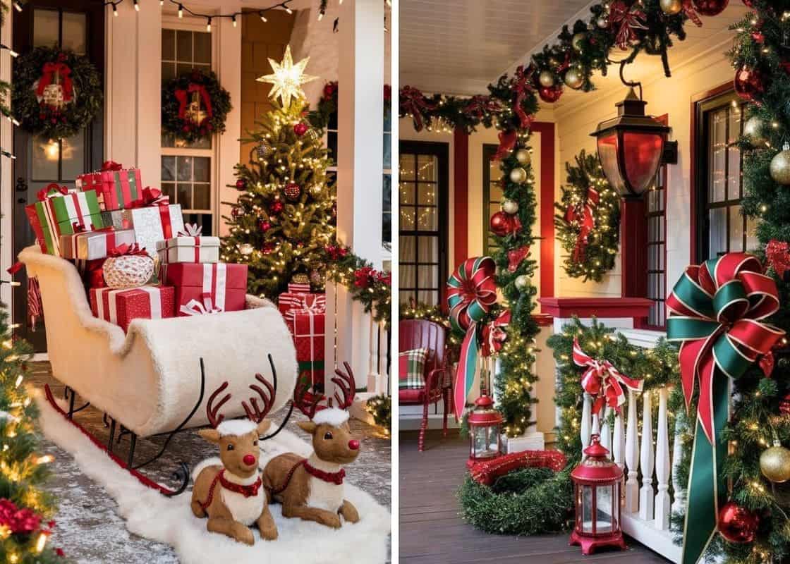 25 Magical Christmas Front Porch Decor Ideas to Enchant Your Home