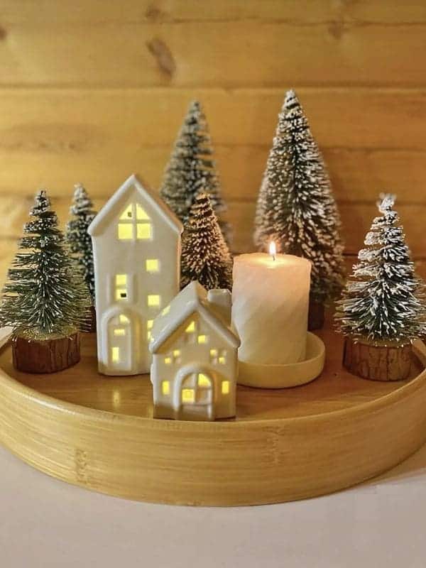 Cozy Woodland Village Display