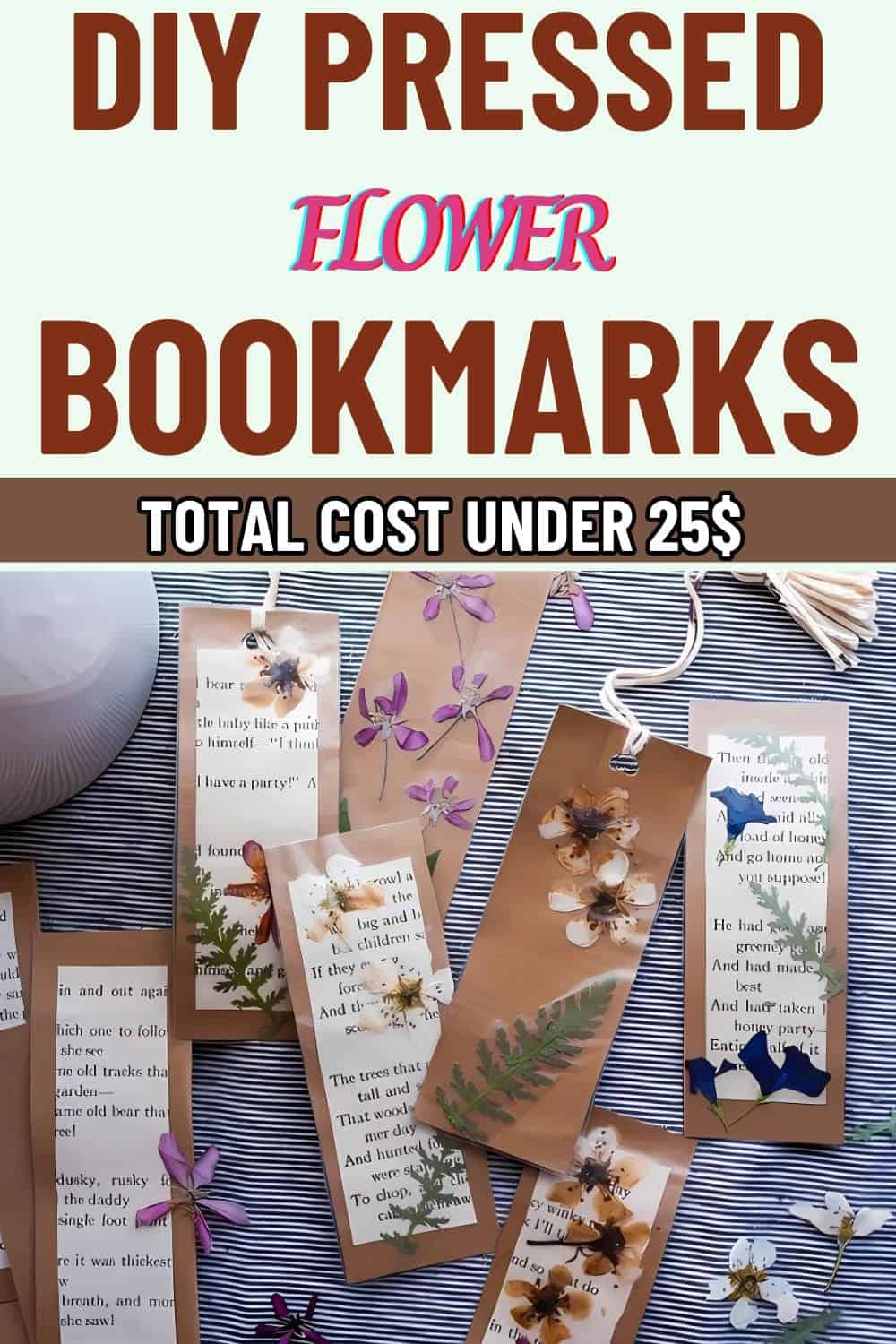 DIY Pressed Flower Bookmarks in Just 5 Steps