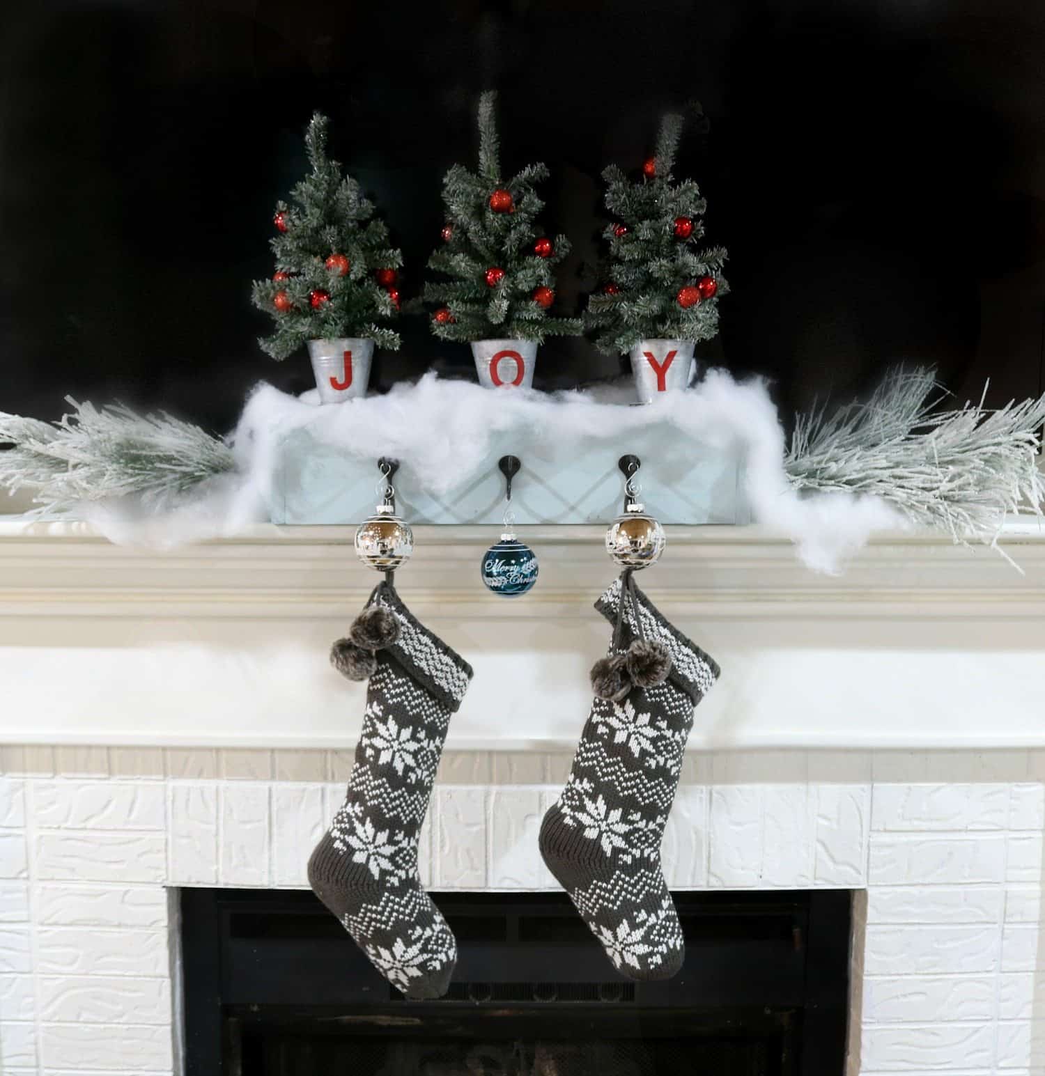 Joyful Mantel Stocking Hanger