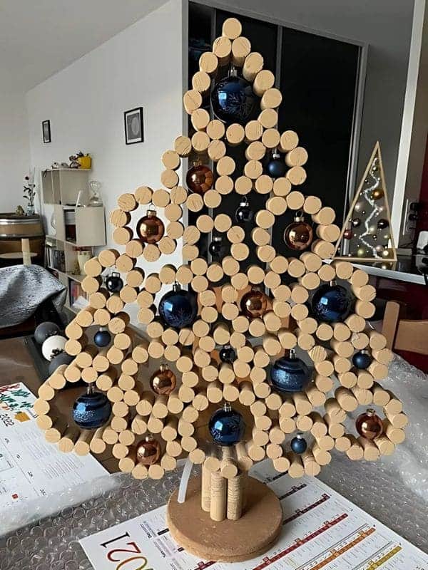 Elegant Cork Christmas Tree