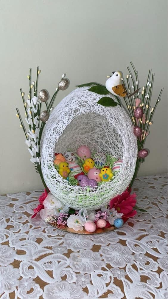 Elegant Easter Egg Display