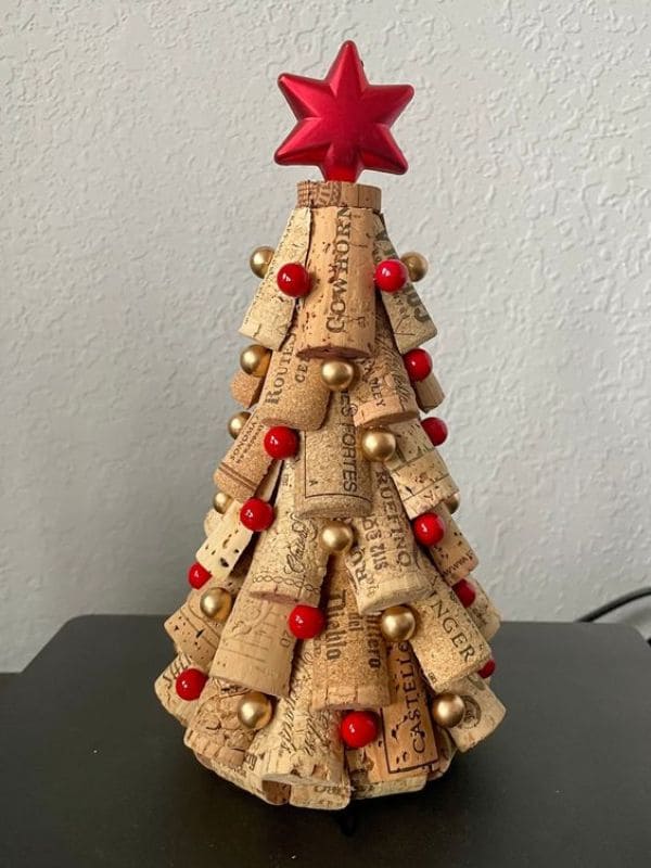 Festive Wine Cork Christmas Tree